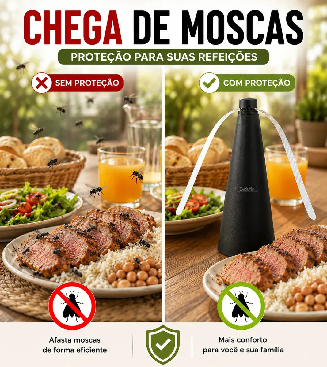 Zenvor FlyGuard™ — Kit 3 Espanta-Moscas Automáticos