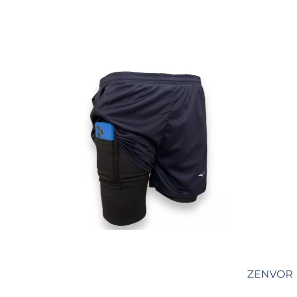 Leve 5 Pague 3 - Shorts Masculino com Compressão e Bolso Interno | Zenvor Fit Pro