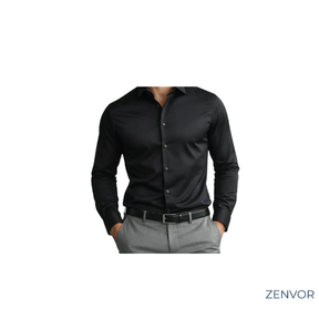 Camisa Social Zenvor Gelatto Super Slim™ - [ANTIODOR E ANTIAMASSO]