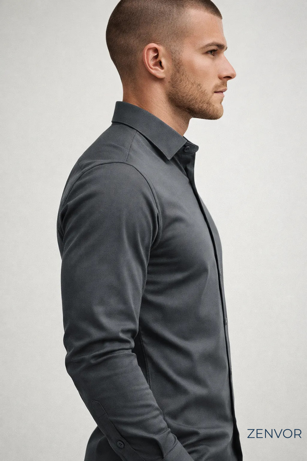 Camisa Social Zenvor Gelatto Super Slim™ - [ANTIODOR E ANTIAMASSO]