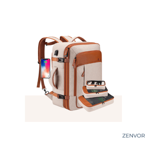 Mochila de Viagem Feminina VersaBag + 3 Necessaires GRÁTIS
