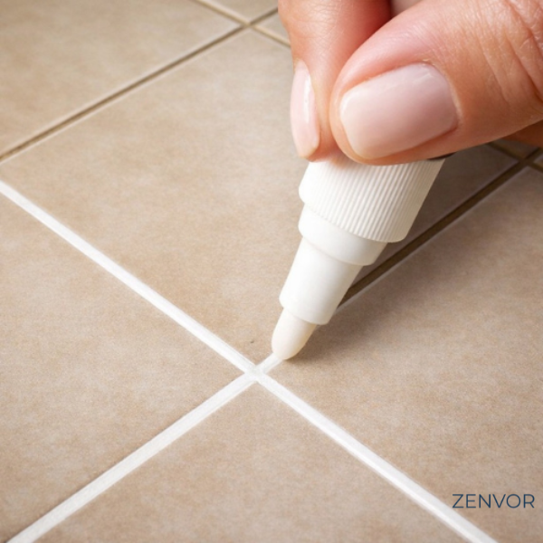 Caneta Rejunte Reparadora Permanente | Zenvor RejuntPen™