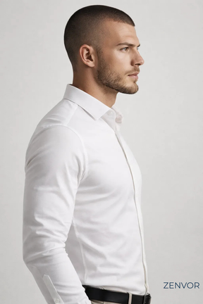 Camisa Social Zenvor Gelatto Super Slim™ - [ANTIODOR E ANTIAMASSO]