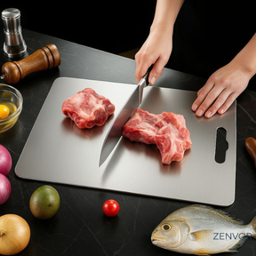 Tábua de Corte Preciso Antibacteriana| Titanium Table