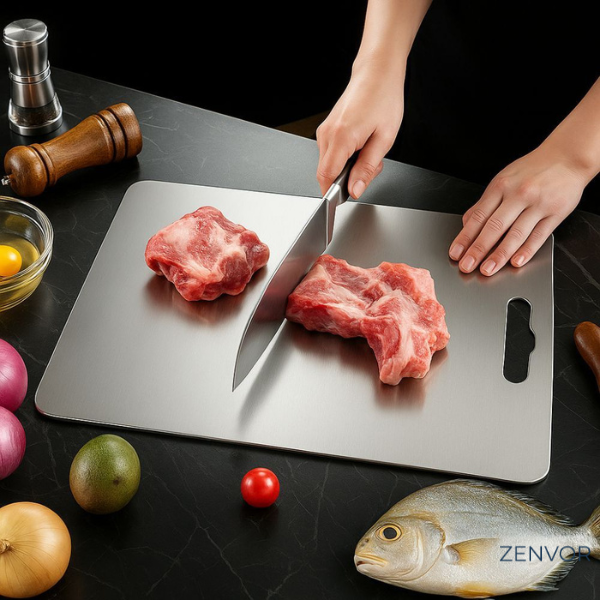 Tábua de Corte Preciso Antibacteriana| Titanium Table