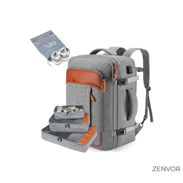 Mochila de Viagem Feminina VersaBag + 3 Necessaires GRÁTIS