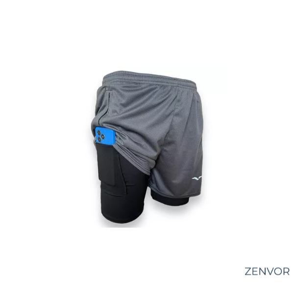 Leve 5 Pague 3 - Shorts Masculino com Compressão e Bolso Interno | Zenvor Fit Pro