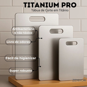 Tábua de Corte Preciso Antibacteriana| Titanium Table