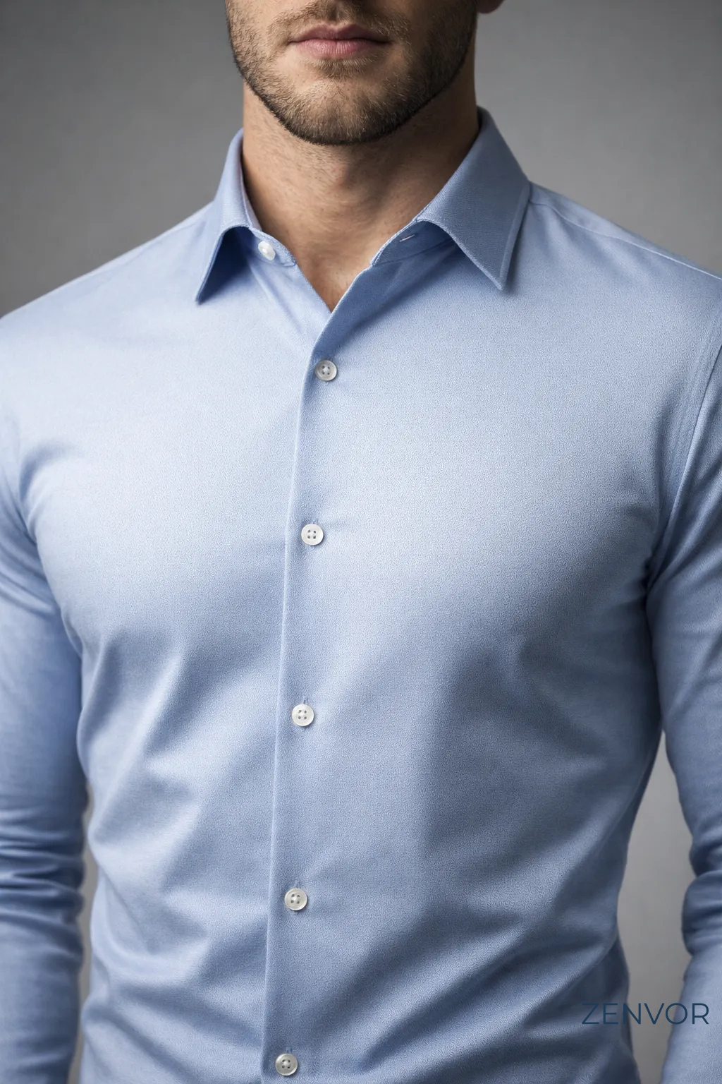 Camisa Social Zenvor Gelatto Super Slim™ - [ANTIODOR E ANTIAMASSO]