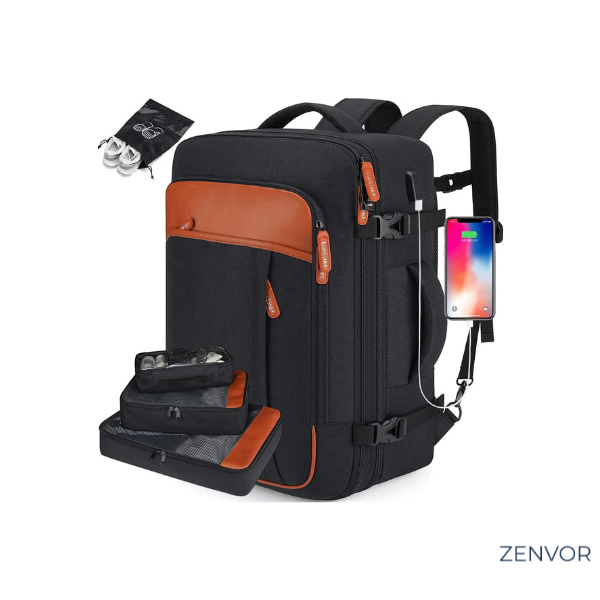 Mochila de Viagem Feminina VersaBag + 3 Necessaires GRÁTIS