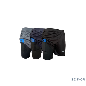 Leve 5 Pague 3 - Shorts Masculino com Compressão e Bolso Interno | Zenvor Fit Pro