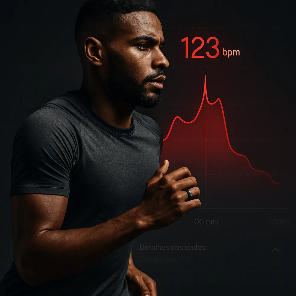 Anel Inteligente Smart Ring para Sono, Saúde e Performance