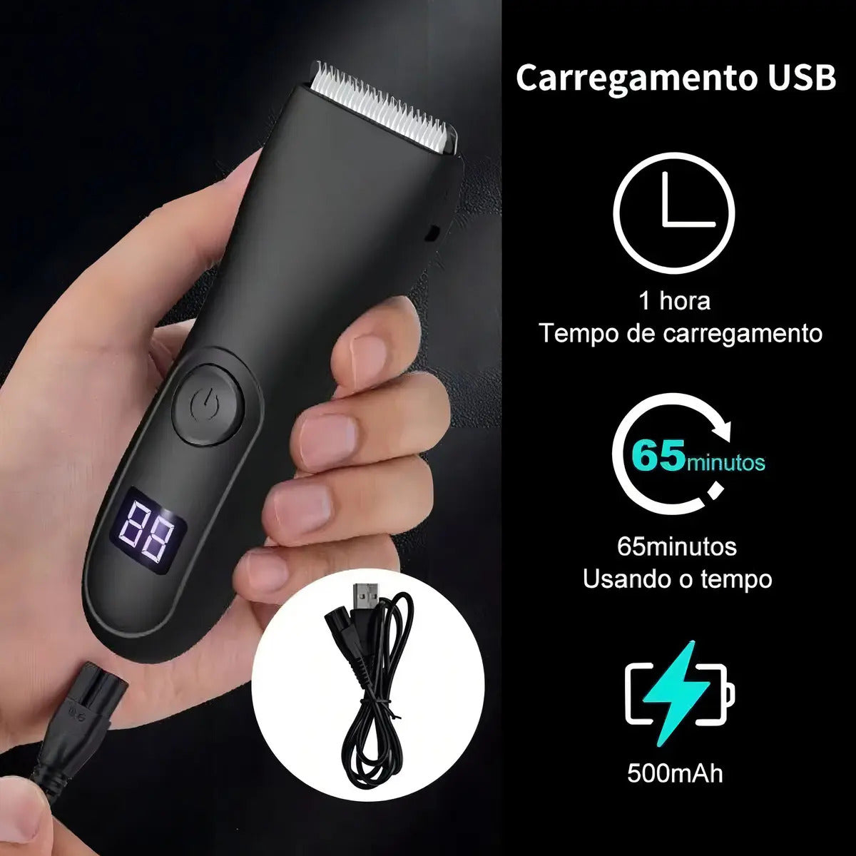 Aparador De Pelos Saco Homem P D'agua Barberpro Ultra íntimos