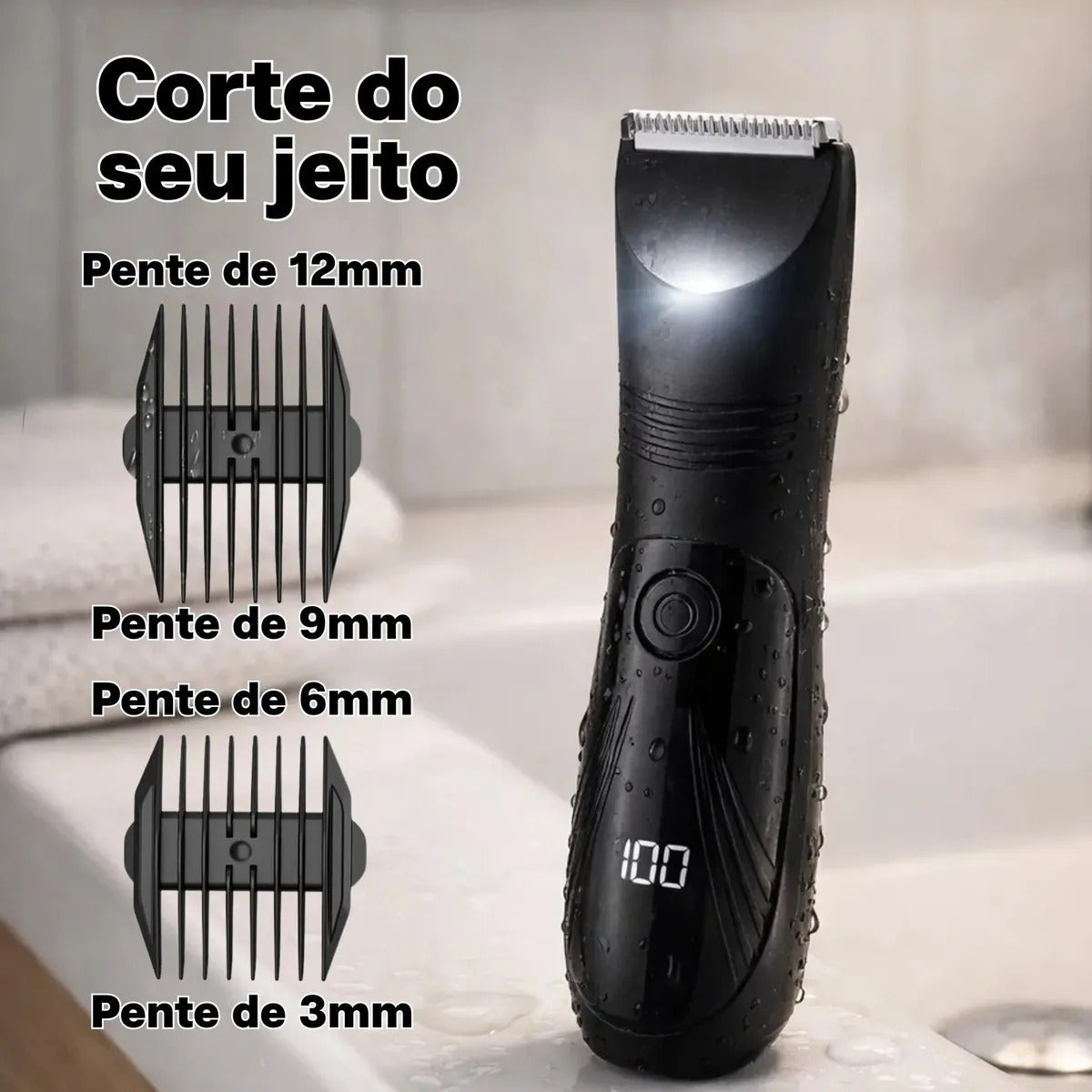 Barbeador Aparador De Pelos Eletrico Mini Portatil Maquina De Raspar Saco Depilador Masculino Sem Dores Nao Belisca Intimo