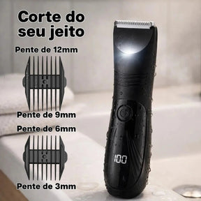 Barbeador Aparador De Pelos Eletrico Mini Portatil Maquina De Raspar Saco Depilador Masculino Sem Dores Nao Belisca Intimo