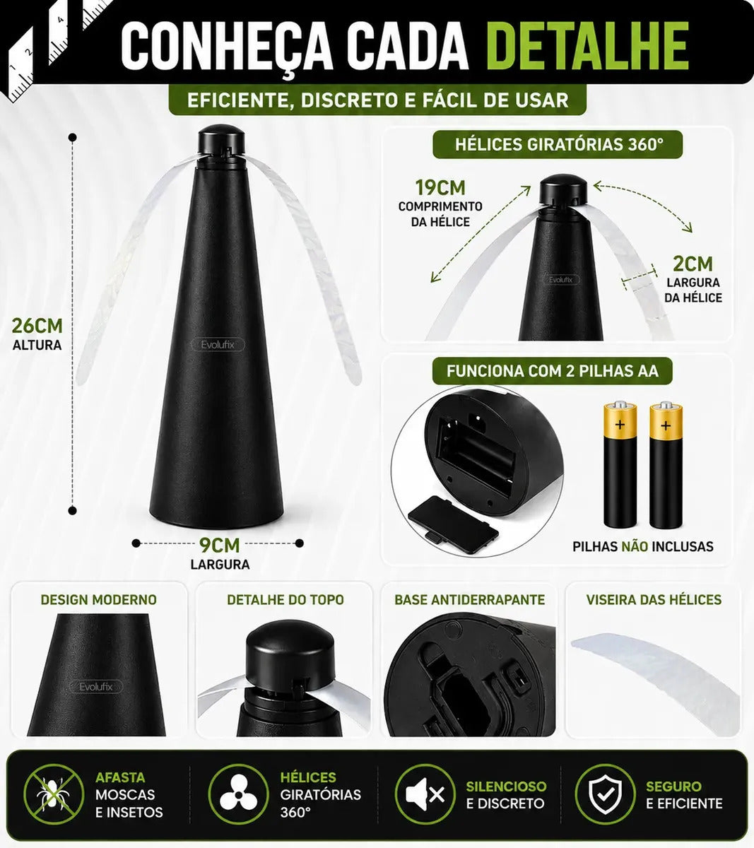 Zenvor FlyGuard™ — Kit 3 Espanta-Moscas Automáticos