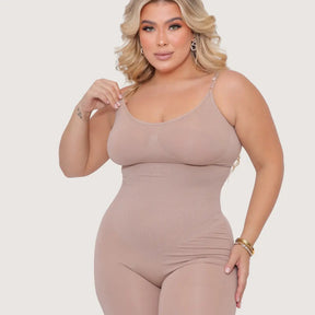 Macaquinho Modelador Body Segunda Pele Plus Size Poliamida