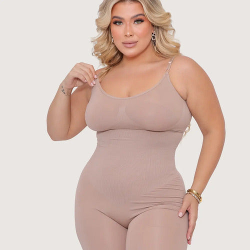 Macaquinho Modelador Body Segunda Pele Plus Size Poliamida
