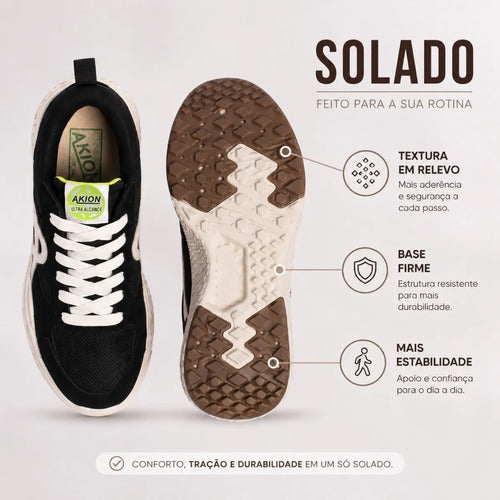 Tênis Masculino Verde Militar New Akion Street Urbano 34-43