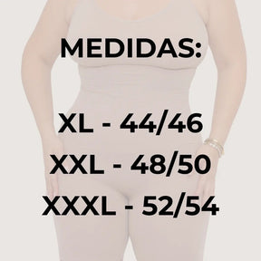 Macaquinho Modelador Body Segunda Pele Plus Size Poliamida