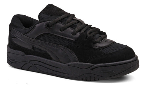 Tênis Puma 180 Skate Robusto Confortável Macio Camurça Black
