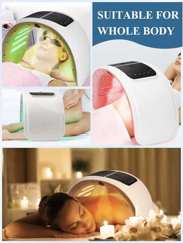 Câmara Led Estetica Facial 7cores Tratamento Pele Spray Agua