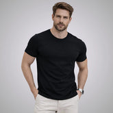 Camiseta Algodão Egípcio Original C/ Elastano Lisa Masculina