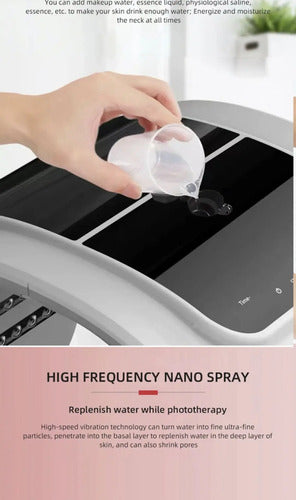 Câmara Led Estetica Facial 7cores Tratamento Pele Spray Agua