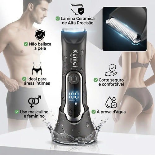 Aparador Pelos Corpo Prova D'água Barbeador Sem Fio Unissex