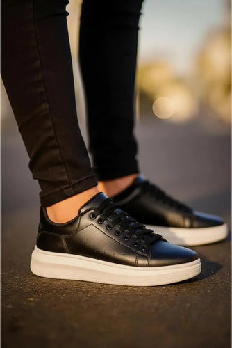 Tenis Casual Masculino Sola Alta Oversize Sneaker Clásico