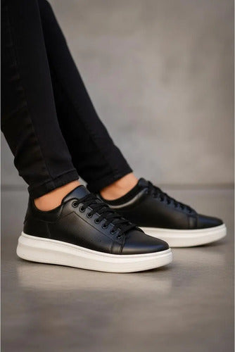 Tenis Casual Masculino Sola Alta Oversize Sneaker Clásico