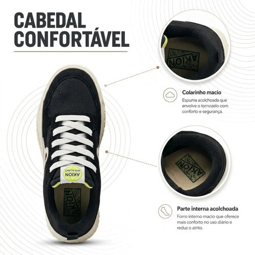 Tênis Masculino Verde Militar New Akion Street Urbano 34-43