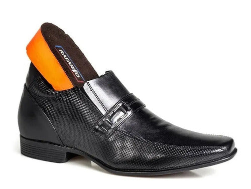 Sapato Rafarillo Office Alth Você+alto 7cm Preto 53001 Couro