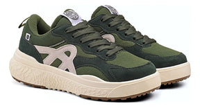 Tênis Masculino Verde Militar New Akion Street Urbano 34-43