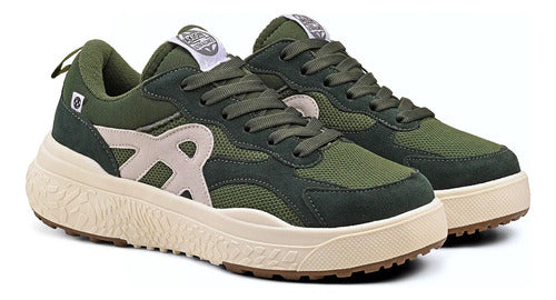 Tênis Masculino Verde Militar New Akion Street Urbano 34-43