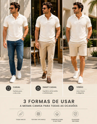 Kit  Camisas Gola Polo Camisetas Blusas