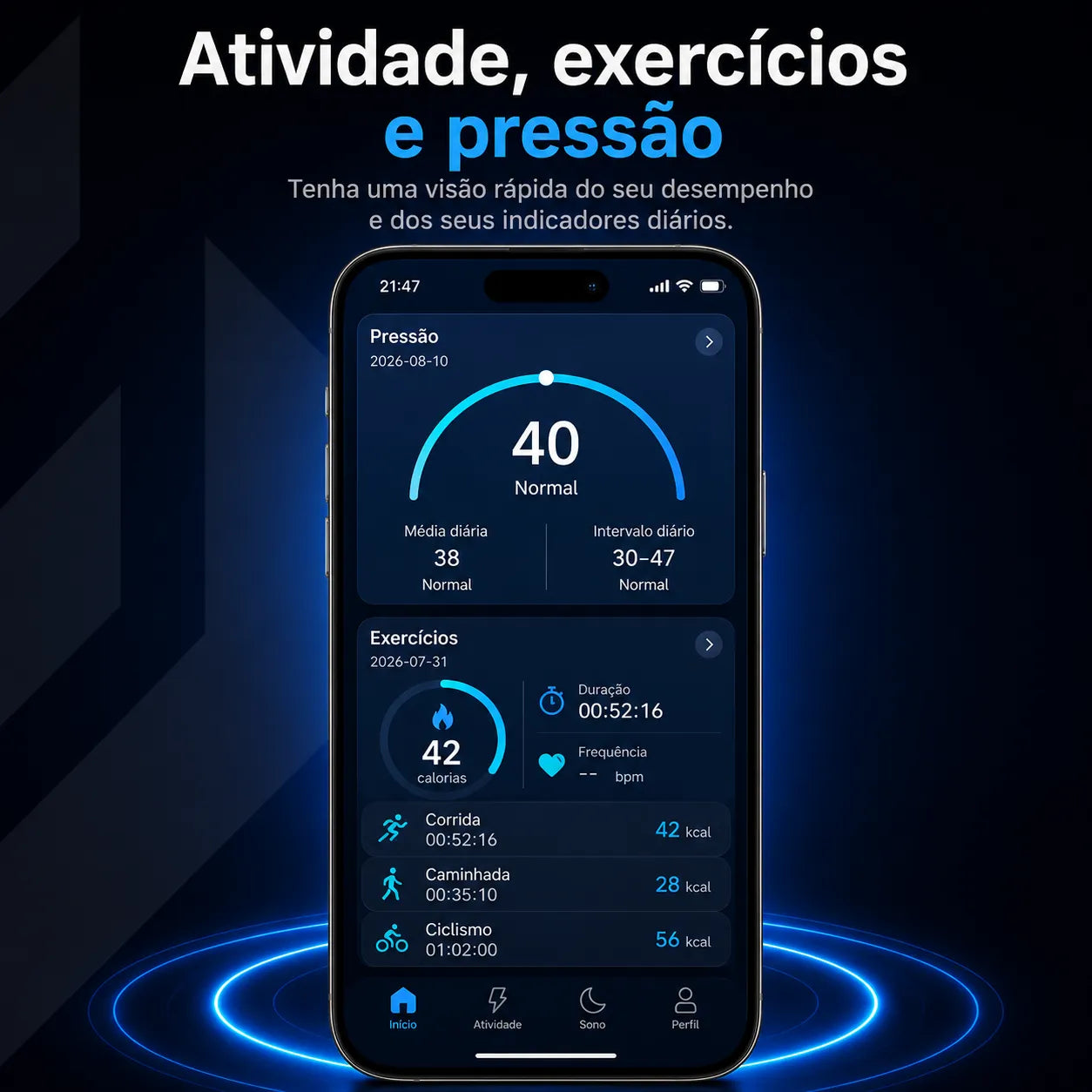Anel Inteligente Smart Ring para Sono, Saúde e Performance