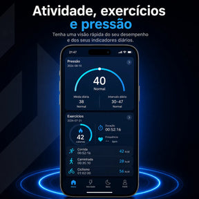 Anel Inteligente Smart Ring para Sono, Saúde e Performance