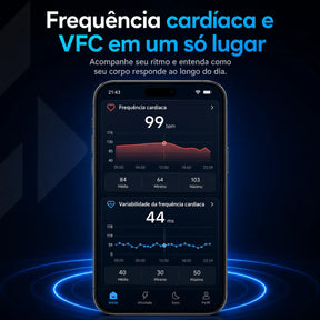 Anel Inteligente Smart Ring para Sono, Saúde e Performance