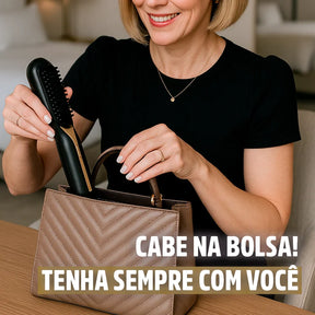 Escova Alisadora de Cabelo 5 em 1 Sem Fio PureGlam