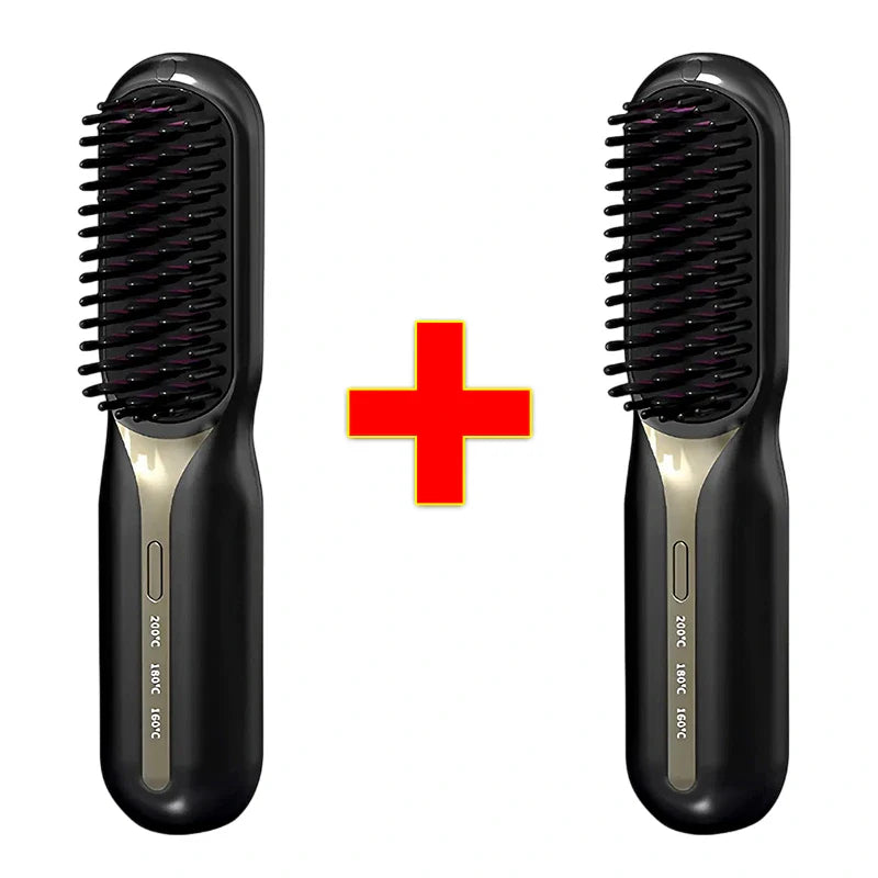 Escova Alisadora de Cabelo 5 em 1 Sem Fio PureGlam